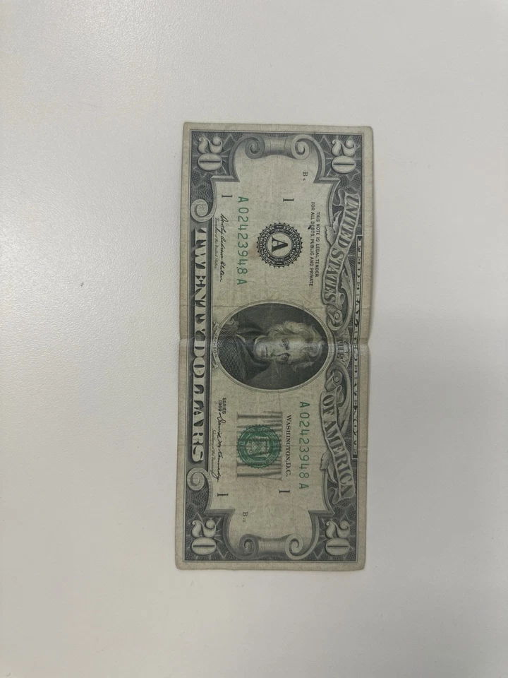 Billete De 20 Dólares De 1969 Serie 1  - Image 1 of 1