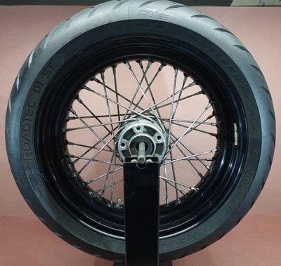 2007-2011 Harley Davidson Dyna Street Bob FXDB Rear METZELER Tire Rim Wheel - Image 1 of 4