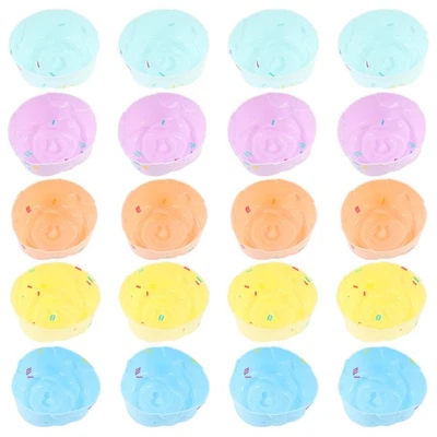  20 Pcs Silikonform Backform Backformen Cupcake-Formen Aus Küchengerät - Bild 1 von 4