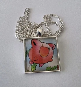 Hoppip Anhänger - Up-Cycled Pokemon Karten Halskette - Bild 1 von 5