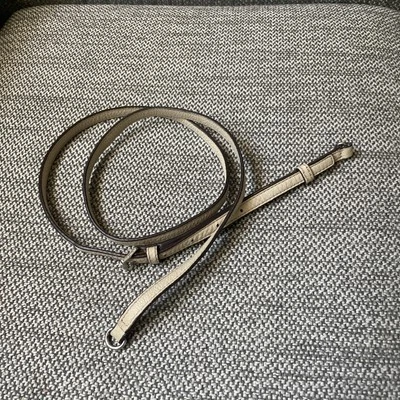 Michael Kors 浅棕褐色皮革替换件 银色 高达 52.25 英寸表带 — 第 1/4 张图片