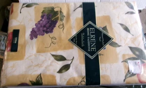 Elrene Home Fashions 60" Round Tablecloth Flannel-Backed Vinyl - Fall Colors - Picture 1 of 4