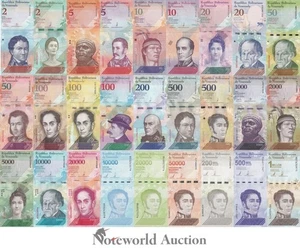 Venezuela 2 - 1000000 Bolivares 2007-2020 P 88-114 Set 27 pcs UNC - Picture 1 of 4