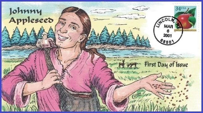 USA2 #3491 U/A COLLINS HAND PAINTED FDC   Apple - Image 1 of 1