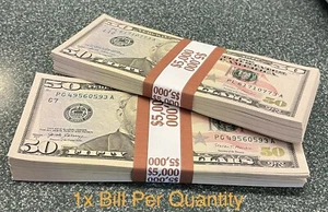 (1)Individual 2017 A $50 Bill Uncirculated From BEP Strap Mixed Sequential Order - Picture 1 of 16