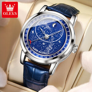 Olevs Brand Watch Bright Starry Sky Waterproof Mechanical Watch Men's Wrist