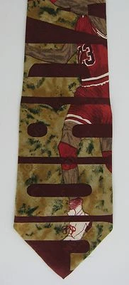 Corbata de baloncesto de seda Bugatchi Uomo Michael Jordan para hombre novedad Foto 1 de 3