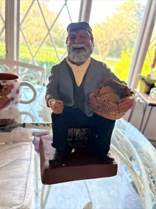 Vintage 1968 Statue Signed David Kaplan Judaica Judiaism Man Chalkware #488/500 - Picture 1 of 11