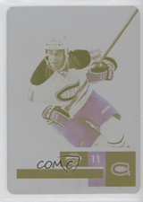 2011-12 Panini Playoff Contenders Cup Printing Plate Yellow 1/1 Scott Gomez 2r8