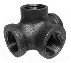1/2" Side Outlet TEE BLACK MALLEABLE IRON fitting pipe npt - Picture 1 of 1