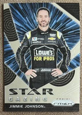 2018 Panini Prizm Star Gazing Jimmie Johnson #65 NASCAR Racing - Image 1 of 2