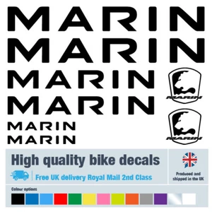 Marin new bike labels / decals / stickers, 5+ years external quality (23 pack) - Picture 1 of 16