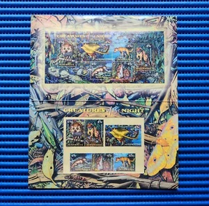 1997 Australia Creatures of the Night 6X Stamp & Miniature Sheet MNH with Folder - Picture 1 of 3