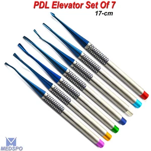 Surgical Implant PDL Luxating Root Elevators Periotomes Set of 7 Dental Tools - Picture 1 of 5