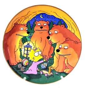 Plato Maggie & Bears de Los Simpson #P03043 Edición Limitada Coleccionable - Imagen 1 de 5