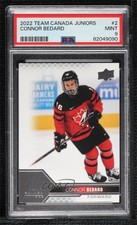 2022 Upper Deck Team Canada Juniors Men's U-20 Connor Bedard #2 PSA 9 MINT