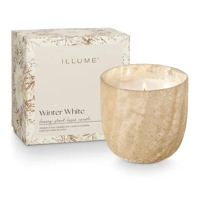 Illume - Winter White Boxed Crackle Glass Candle Large - 46284333000 - Image 1 of 4