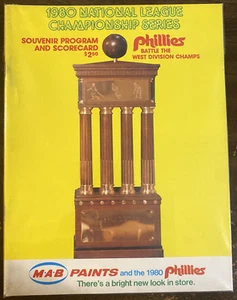 PHILADELPHIA PHILLIES - 1980 National League Championship Series - Game Program - Picture 1 of 2