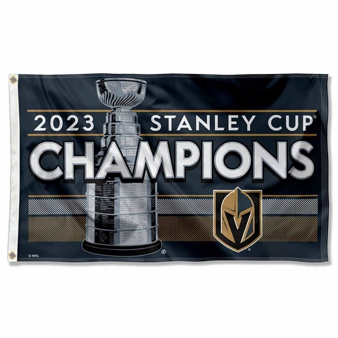Vegas Golden Knights 2023 Stanley Cup Champions Large Outdoor Flag 3x5 Cover