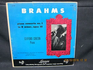 Brahms Piano Voncerto No1 in D Minor Op15 - Clifford Curzon - London Records - Imagen 1 de 2