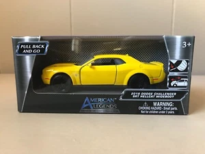 American Legends Die-Cast, Yellow 2018 Dodge Challenger SRT Hellcat Widebody - Picture 1 of 4