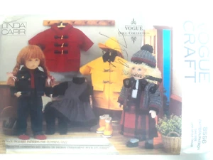 18" Doll CLOTHING Wardrobe Vogue 8556 Sewing Pattern Coat Hat Boots Sweater Carr - Picture 1 of 5
