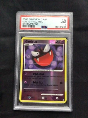 Pokemon Cards: Stormfront Reverse Holo: Gastly 62/100 PSA 9 - Image 1 of 4