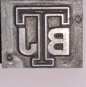 Bloque de impresoras tipográficas TBJ iniciales o impresión de logotipos - Imagen 1 de 8