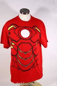Avengers Red Iron Man Logo Large L Tshirt 015 - Picture 1 of 6