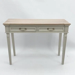 Console Table Modern Cream 2 Drawer Shabby Chic Hallway Living Room Storage - Picture 1 of 5