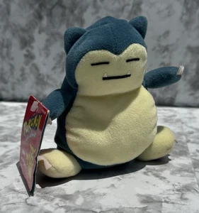 Vintage SNORLAX #143 Beanie Plüsch - 5,25 Zoll Pokémon Nintendo Hasbro 1998 mit Etikett. - Bild 1 von 23