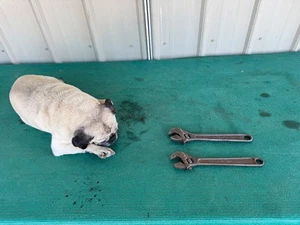 10" Adjustable Wrenches MAC AJB-10-W and Crescent Drop Forged Tools Made in USA - Foto 1 di 9