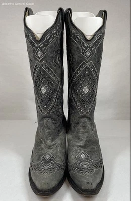Corral Vintage Women's Grey/silver Tone Western Boots Size 8.5 - Image 1 of 4