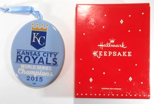 2015 World Series Baseball Champions KC Royals Hallmark MLB Ornament Kansas City - Picture 1 of 6