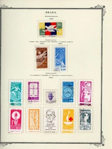 BRAZIL Selections on Scott Specialty Album Page Lot #47 - SEE SCAN - $$$ - Picture 1 of 1