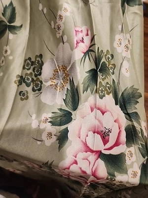 Camisón vintage Jones New York satinado líquido quimise negro floral vestido sin mangas M Foto 1 de 4