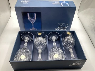 Juego de 4 copas de vino cristal d'Arques BRETAGNE corte cristal 25,5 CL 9 OZ en caja Foto 1 de 4
