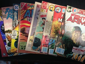 9 verschiedene Kriegscomics Lot. Fightin' Marines, Fightin' Army, Fighting Forces. - Bild 1 von 6