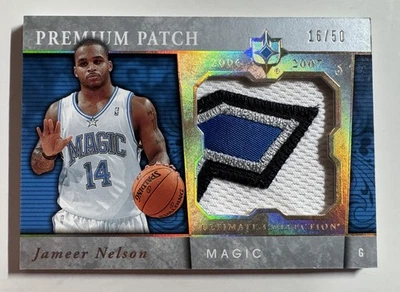 Parche premium Jameer Nelson 16/50 Upper Deck Ultimate Collection 2006-07 Foto 1 de 3