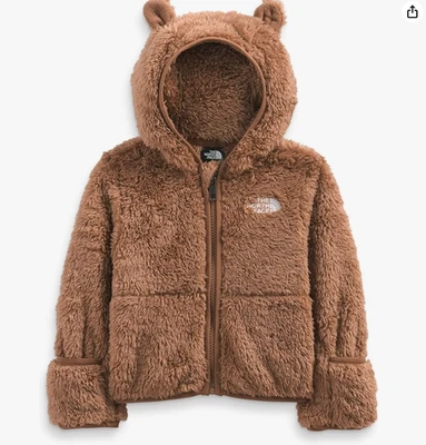 The North Face Unisex Bebé 12-18 M Bebé Oso Chaqueta Peluche Capucha Marrón Foto 1 de 2