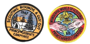 1965 1967 Prince George's Camporee Boy Scout Patch BSA Scouting Rounds Out A Guy - Bild 1 von 2