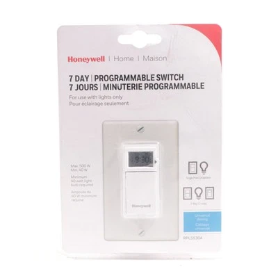 Nuevo Interruptor Temporizador Programable Honeywell Econo Sellado (RPLS530A) 7 Días Foto 1 de 2
