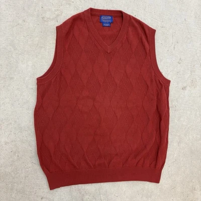 Suéter de golf Pendleton rojo de colección años 90 grande Hong Kong Foto 1 de 4