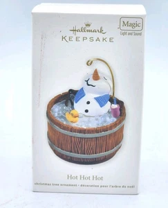Hallmark Ornamento HOT HOT Muñeco de nieve en baño de hielo - Imagen 1 de 3
