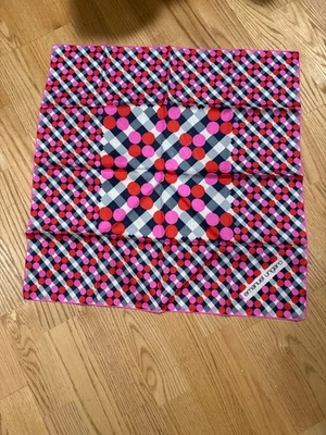 Vintage Designer emanuel ungaro Silk Multicolor Square Scarf /Neckerchief22"x22" - Image 1 of 3