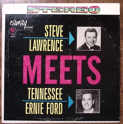 STEVE LAWRENCE MEETS TENNESSEE ERNIE FORD CAMAY RECORDS VINYL LP 205-64 - Image 1 of 4