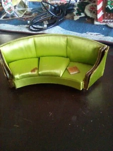 Vintage green misc. Doll couch - Picture 1 of 3