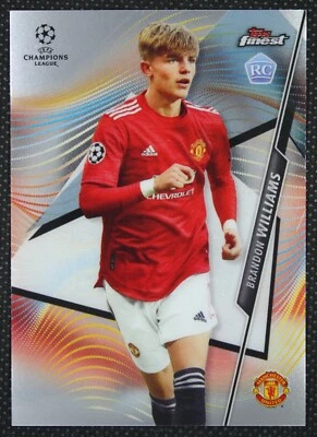 2020-21 Finest UEFA Base Rookie #21 Brandon Williams - RC - Manchester United - Image 1 of 2