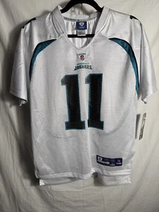NFL Jacksonville Jaguars Men White Sims-Walker Reebok On Field Lg 14-16 NWT - Picture 1 of 6
