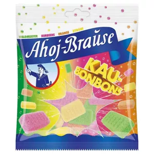 Ahoj Brause Caramelle Con Prickelndem Fruttato Polvere a Spruzzo 150g - Foto 1 di 1